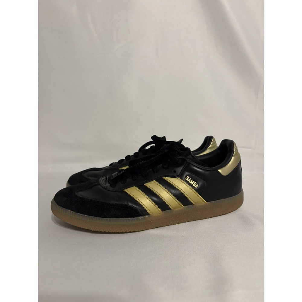 Adidas Samba Messi J Black And Gold Style Jh5641 Size 7